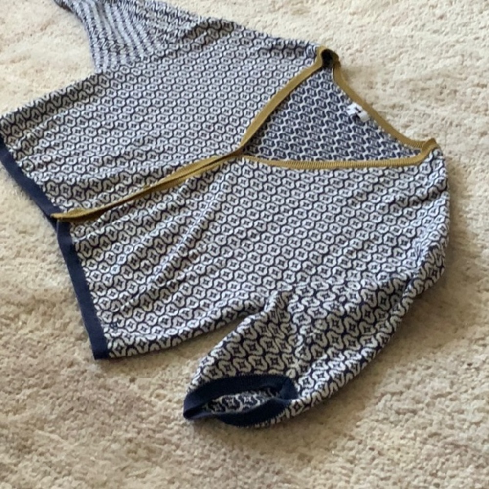 Cropped sweater , cotton, 3/4 sleeves